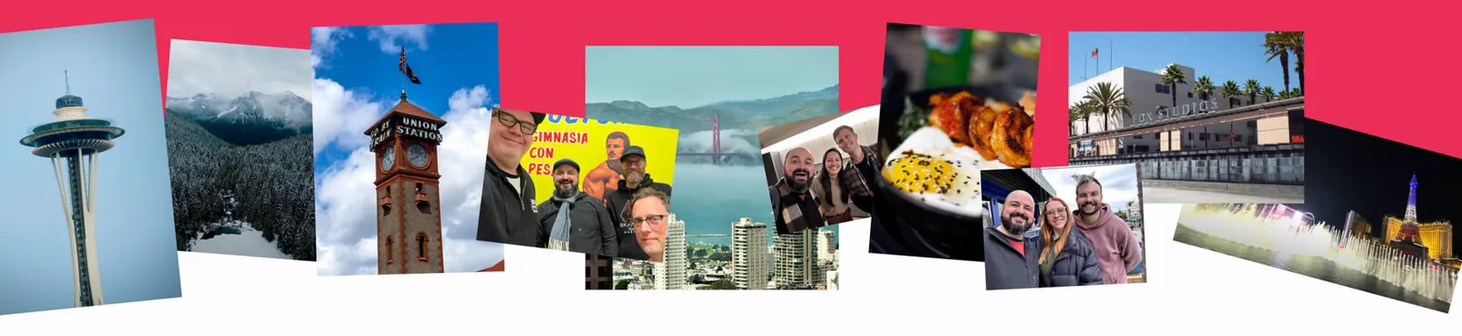 Photographs from the year’s customer visits and meetups.