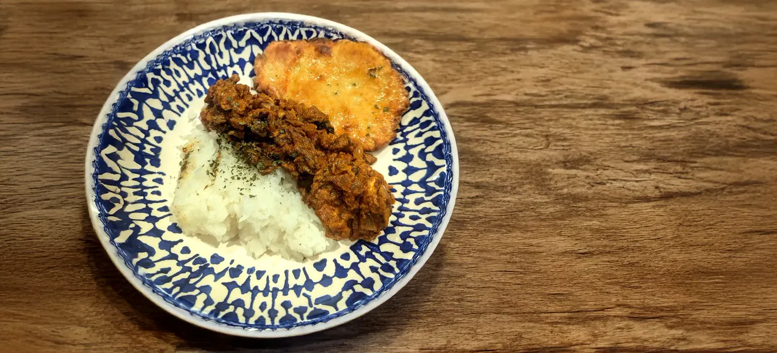 A home-cooked mother butter curry.