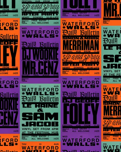 Waterford Walls Daily Bulletin — via Fonts In Use