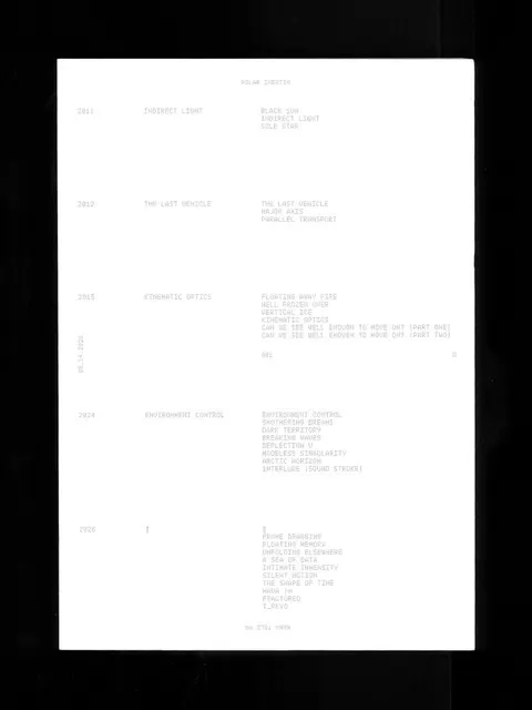 Polar Inertia – MTY314 – π album art — via Fonts In Use