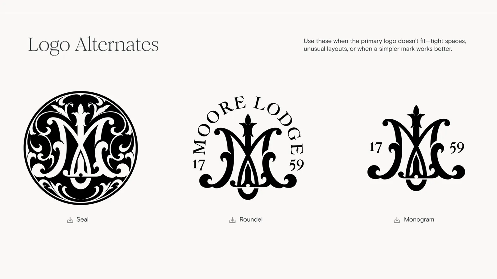 The Logo Alternates template