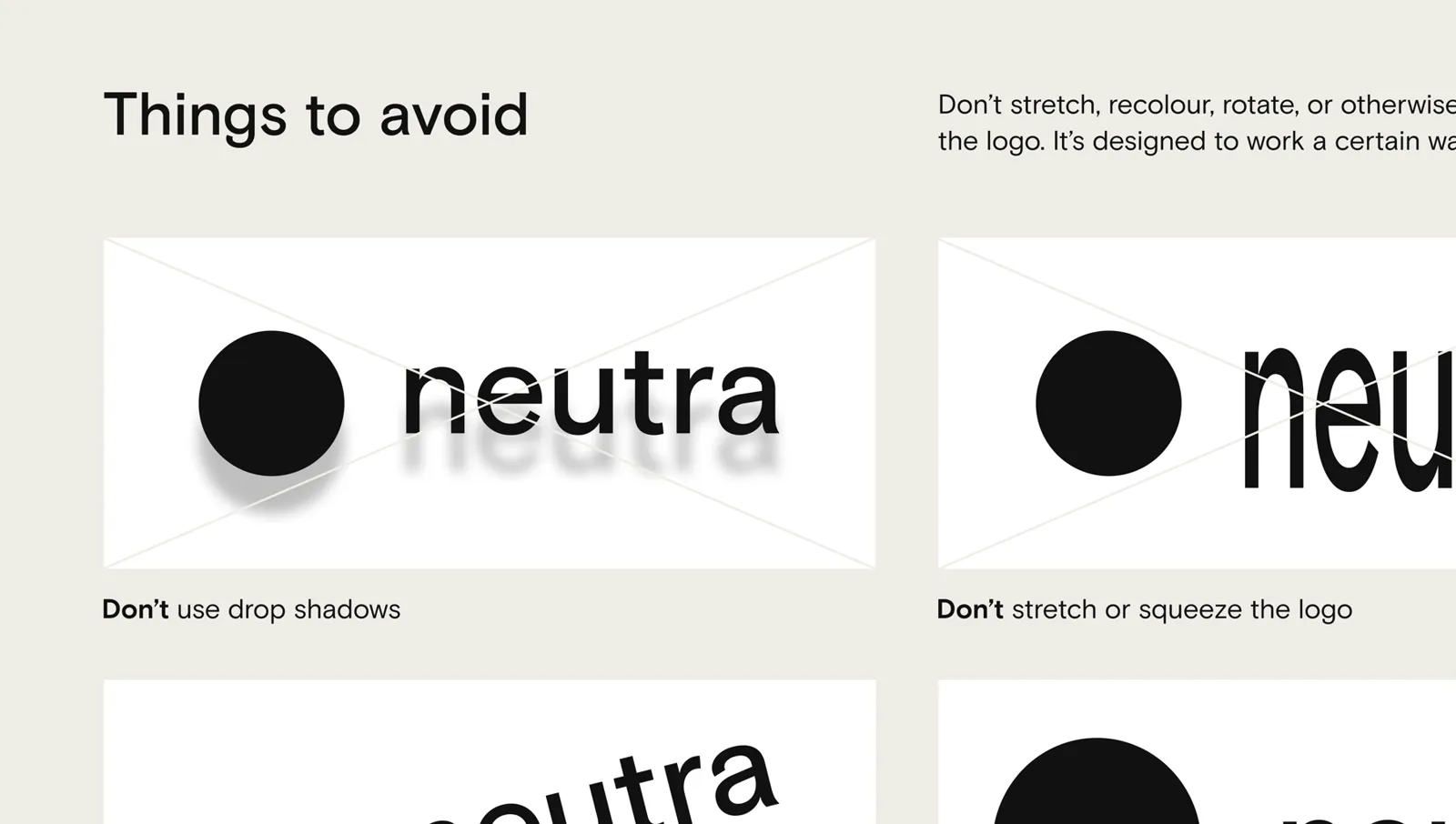 The Things to avoid template
